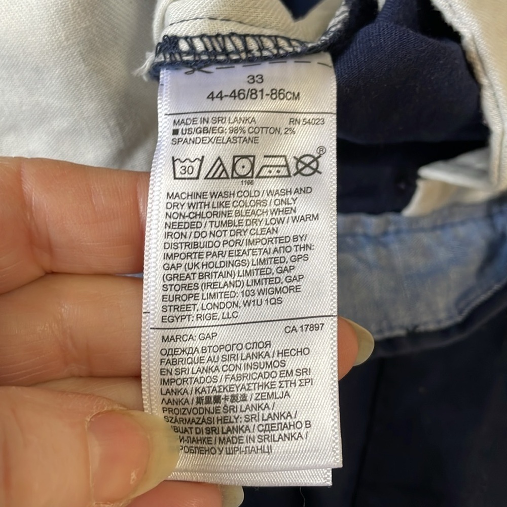 GAP | Gap for Good | Regular | Tapestry Navy| 10” Vintage| Shorts | Size 33 - Picture 10 of 15